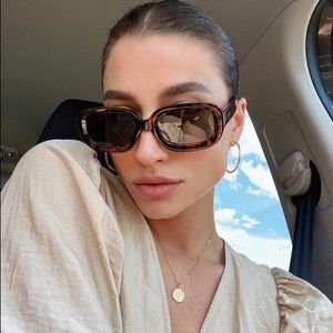 Meller Brand DASHI TIGRIS CARBON Polarized Sunglasses Square Sunnies Black Brown